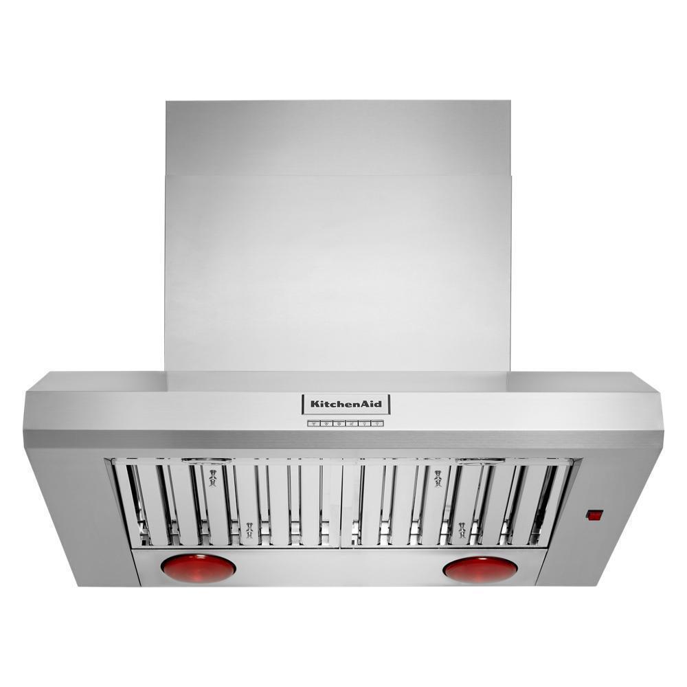 Kitchenaid KVWC956KSS 36" 585 or 1170 CFM Motor Class Commercial-Style Wall-Mount Canopy Range Hood