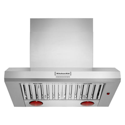 Kitchenaid KVWC956KSS 36" 585 or 1170 CFM Motor Class Commercial-Style Wall-Mount Canopy Range Hood