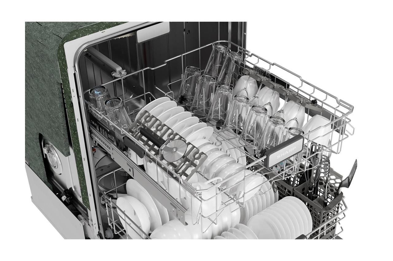 Sharp 24 in. Slide-In Stainless Steel 45 dB Dishwasher