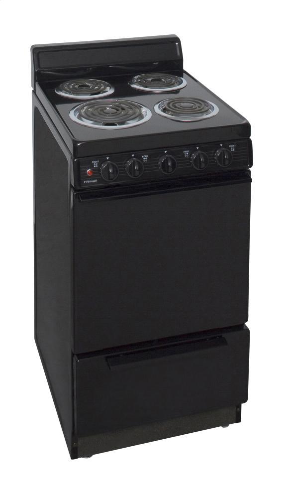 Premier EAK100BP 20 in. Freestanding Electric Range in Black