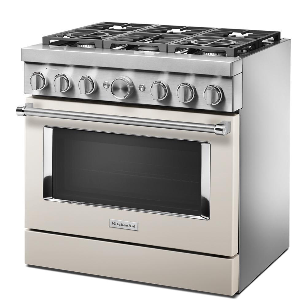 KFDC506JMH KitchenAid® 36'' Smart Commercial-Style Dual Fuel Range with 6 Burners