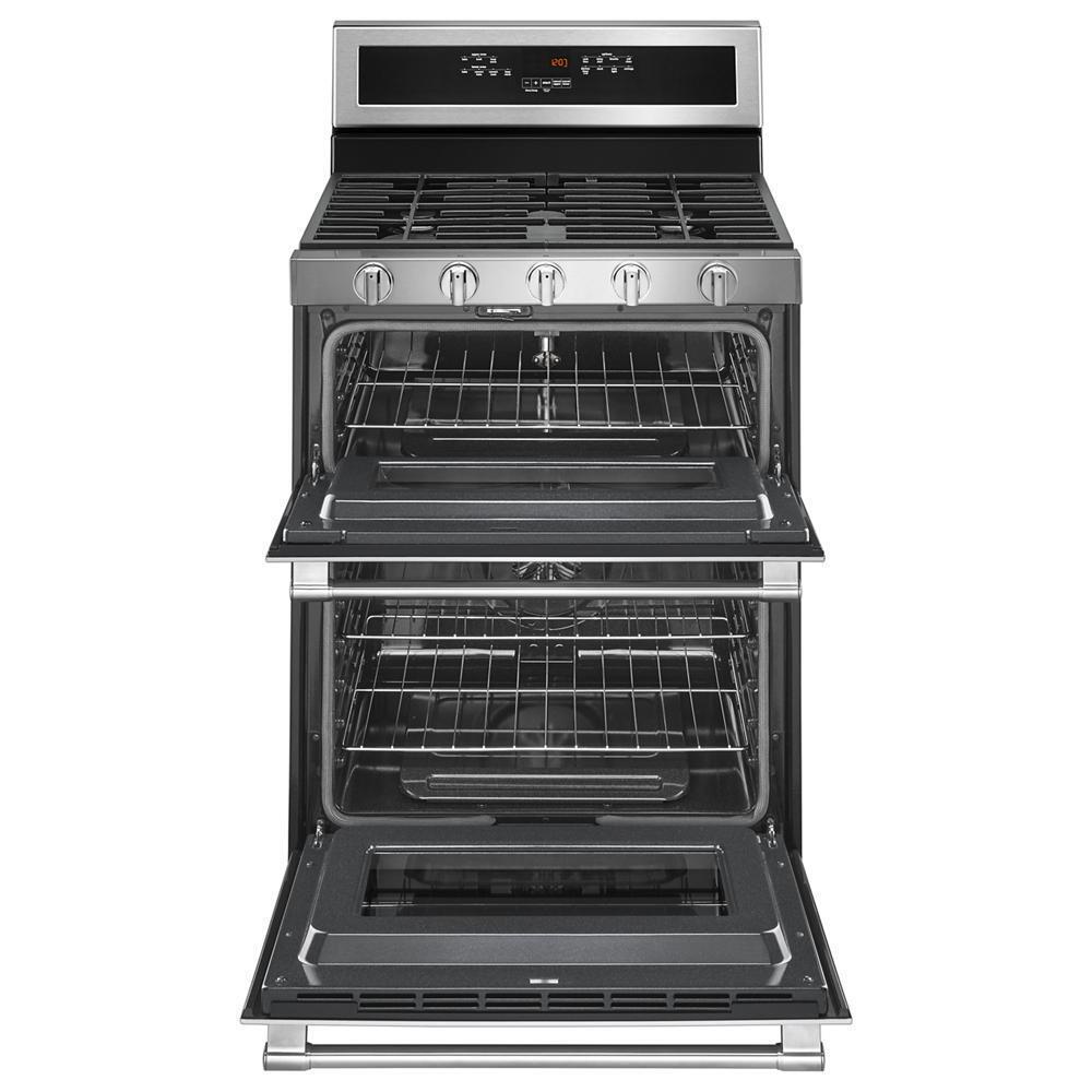 Maytag MGT8800FZ 30-Inch Wide Double Oven Gas Range With True Convection - 6.0 Cu. Ft.