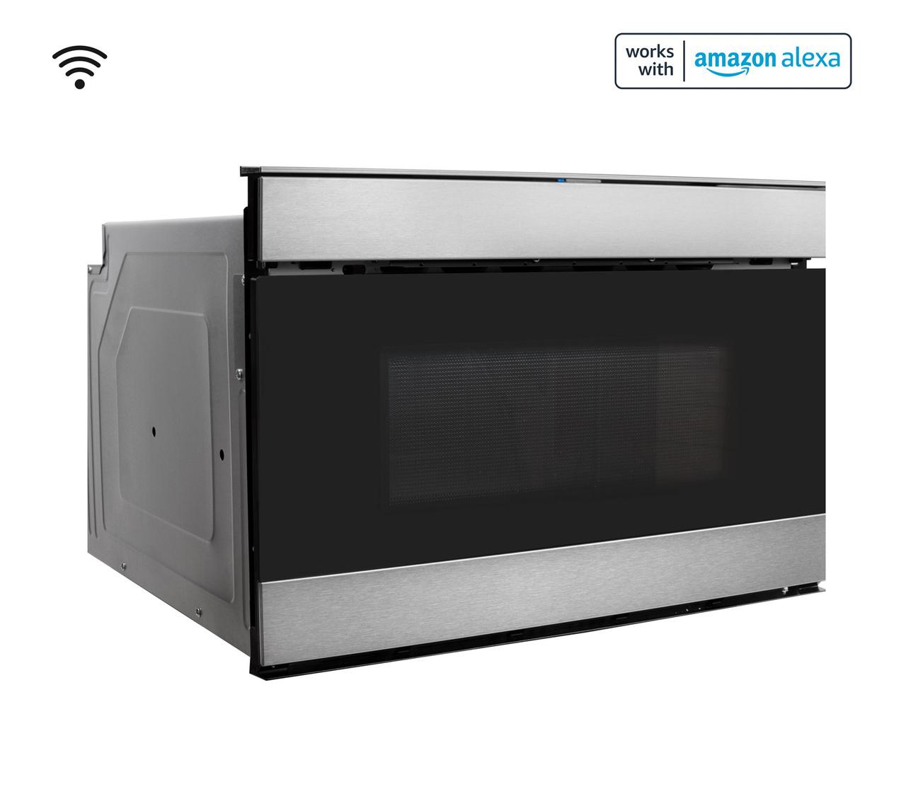 Sharp SMD2489ES 24 in. 1.2 cu. ft. 950W Sharp Stainless Steel Smart Easy Wave Open Microwave Drawer Oven