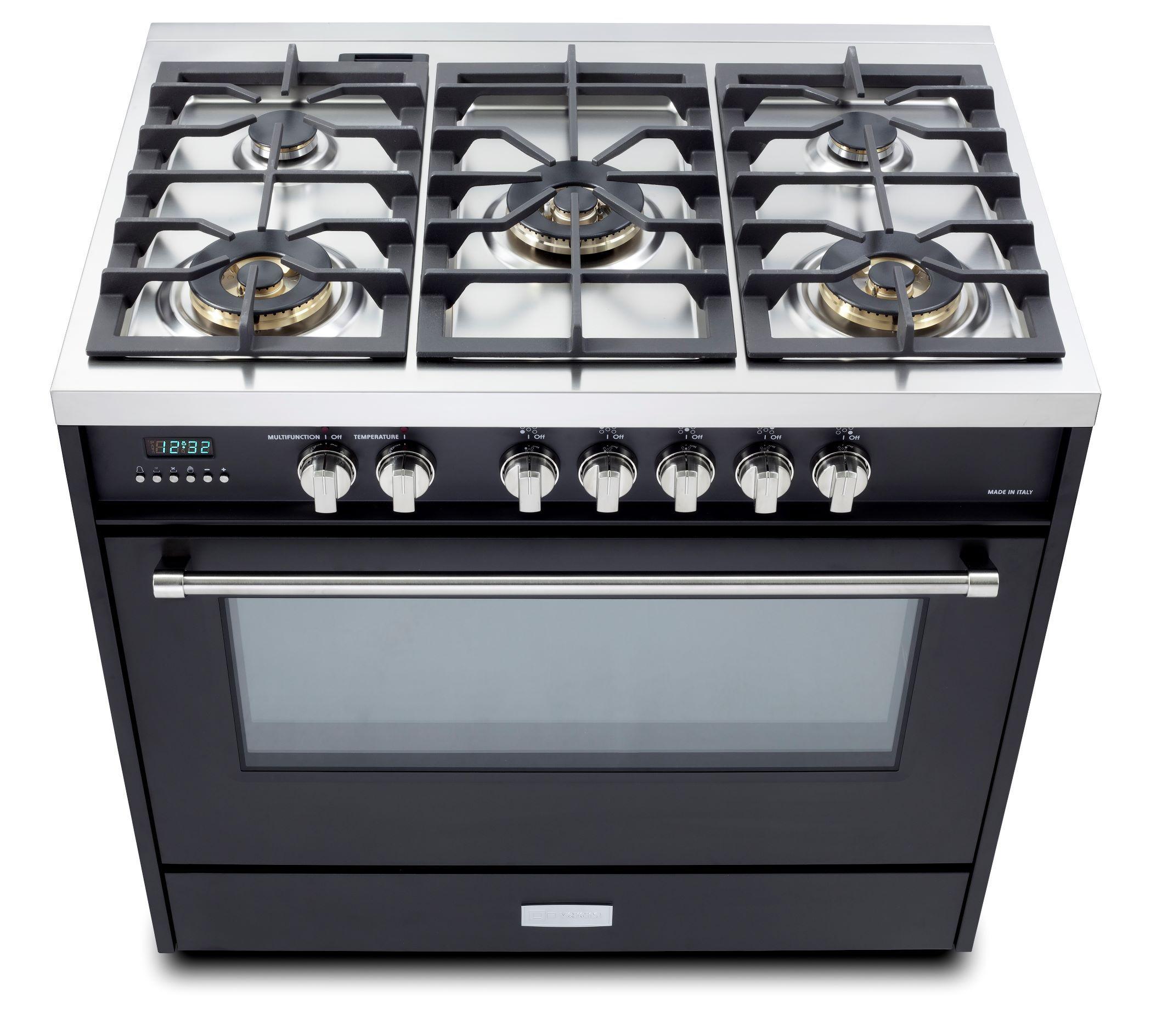 Designer 36" Dual Fuel Single Oven Range - Matte Black