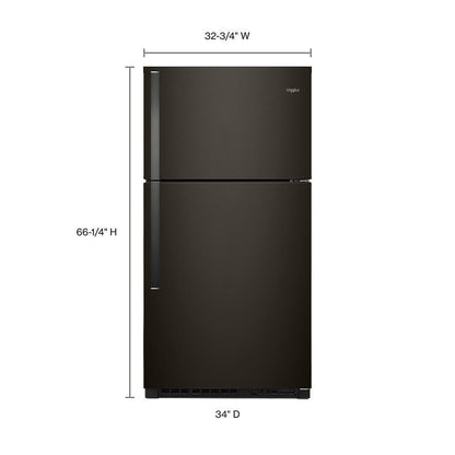 Whirlpool WRT541SZHV 33-inch Wide Top Freezer Refrigerator - 21 cu. ft.