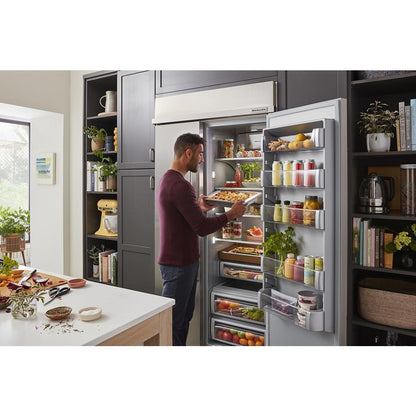 Kitchenaid KUWL314KSS 24" Undercounter Wine Cellar with Glass Door and Metal-Front Racks