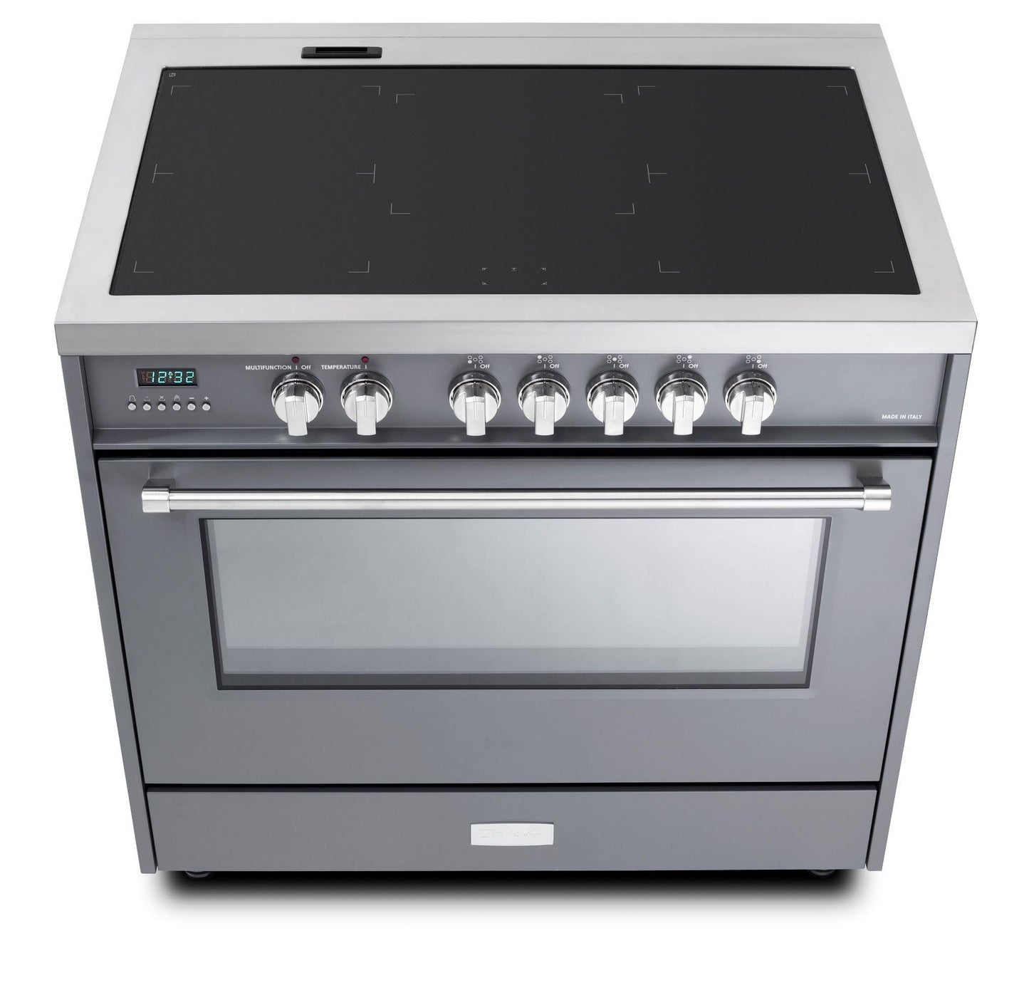 Verona VDFSIE365SG Designer 36" Induction Single Oven Range - Slate Gray