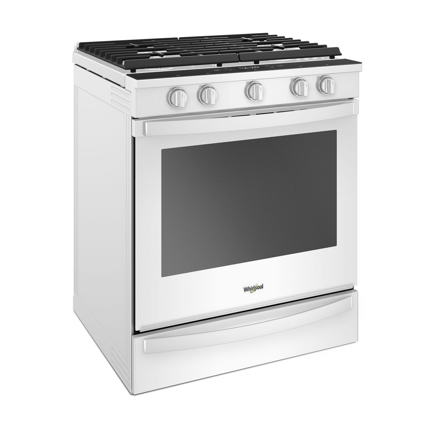 Whirlpool WEG750H0HW 5.8 cu. ft. Smart Slide-in Gas Range with Air Fry, when Connected