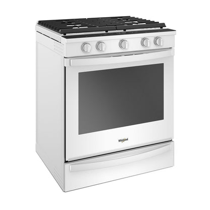 Whirlpool WEG750H0HW 5.8 cu. ft. Smart Slide-in Gas Range with Air Fry, when Connected