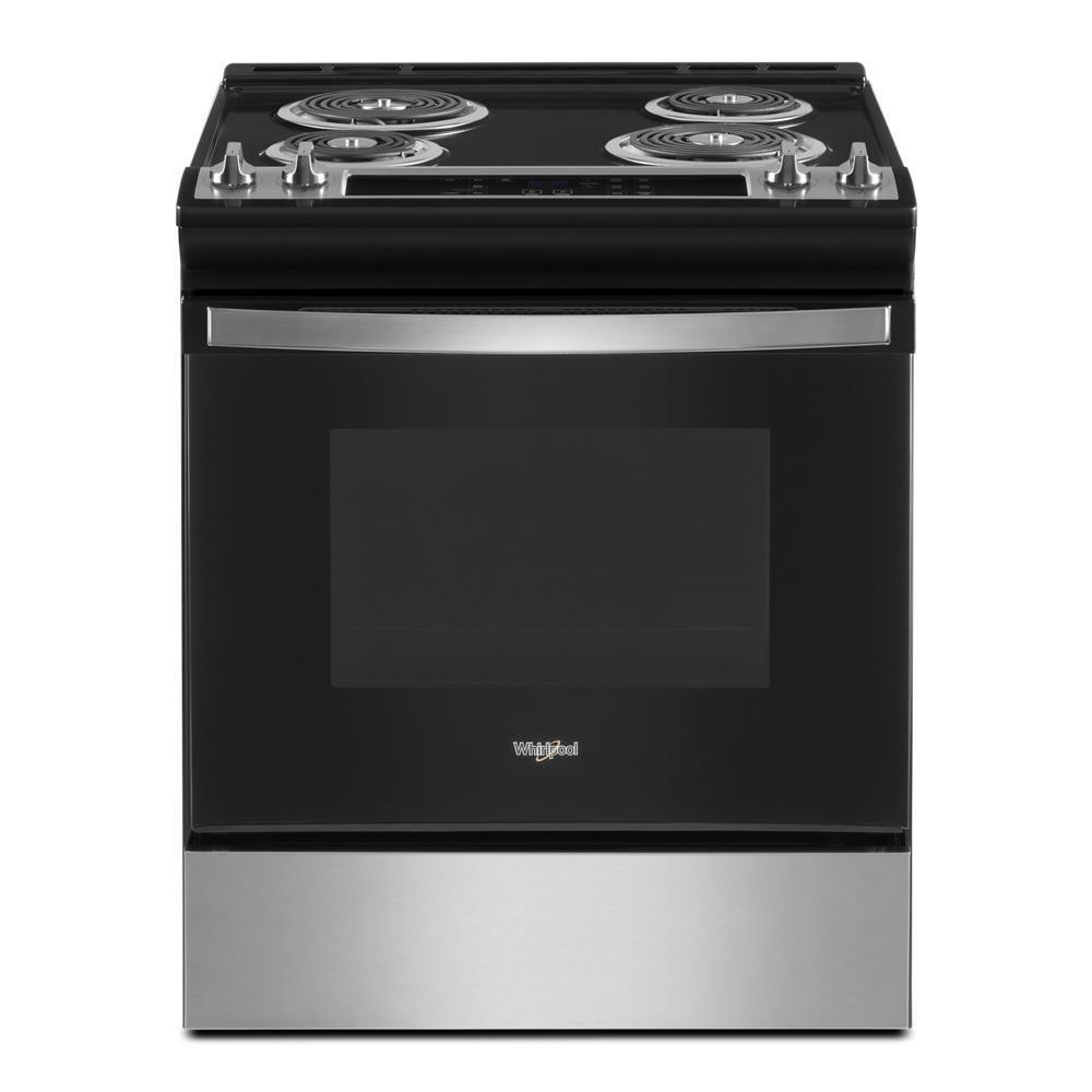 Whirlpool WEC310S0LS 4.8 Cu. Ft. Whirlpool® Electric Range with Frozen Bake™ Technology