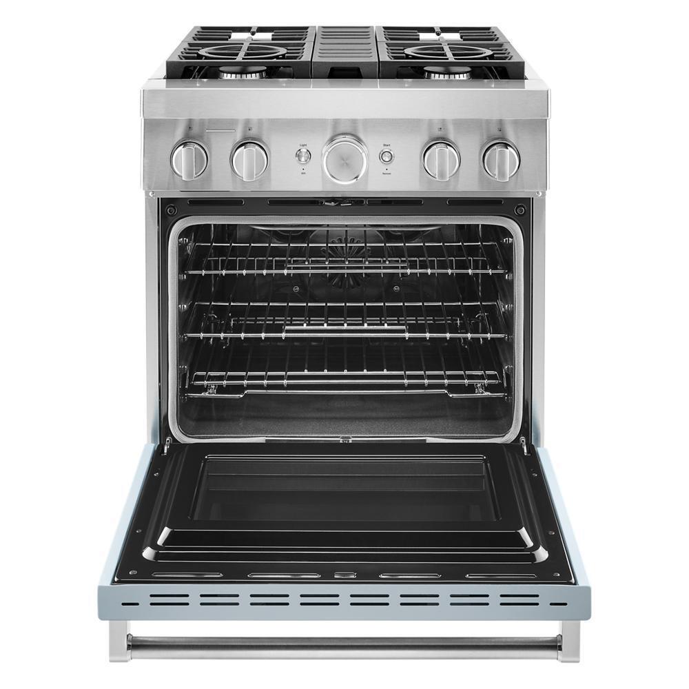 KFDC500JMB KitchenAid® 30'' Smart Commercial-Style Dual Fuel Range with 4 Burners