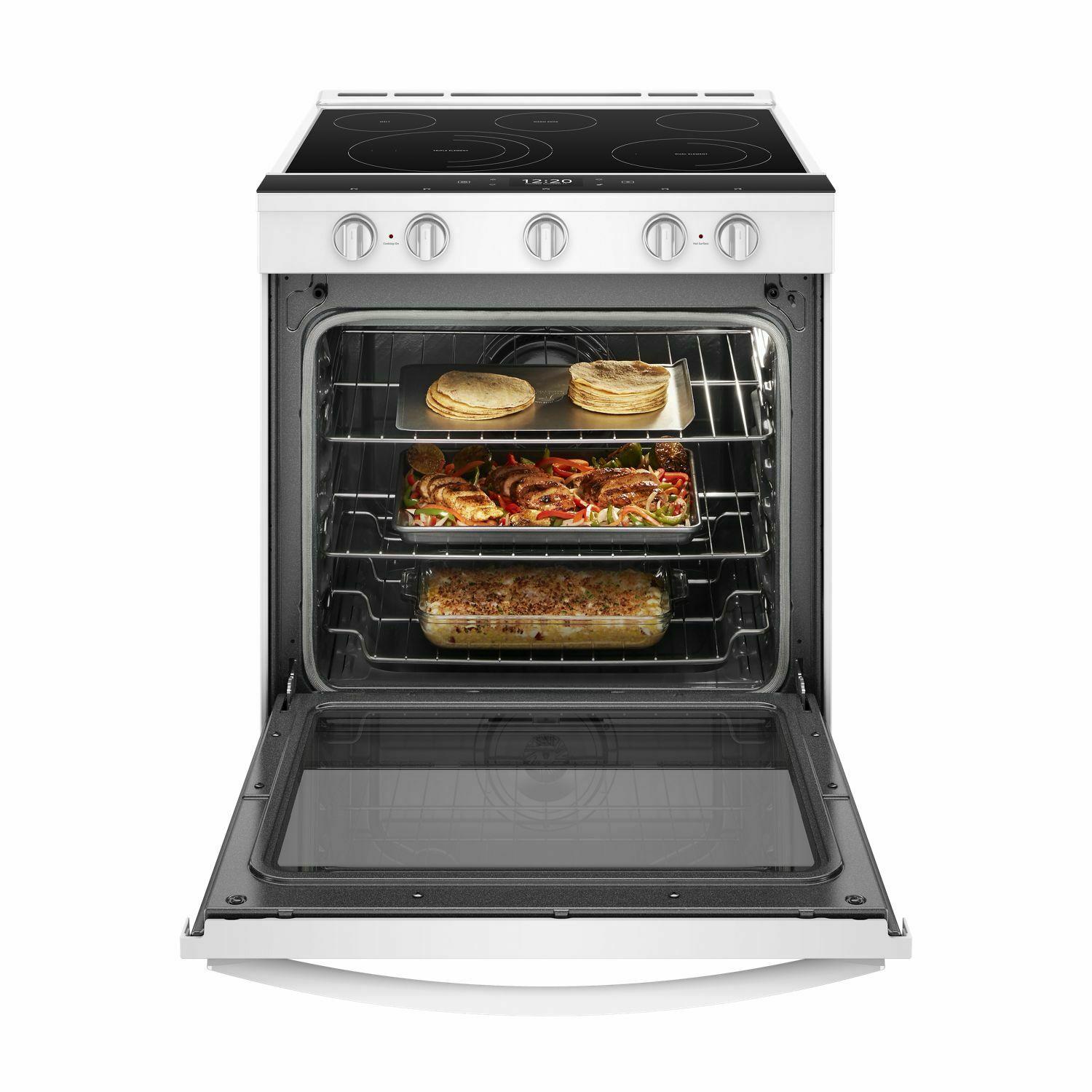 Whirlpool WEE750H0HW 6.4 cu. ft. Smart Slide-in Electric Range with Air Fry, when Connected