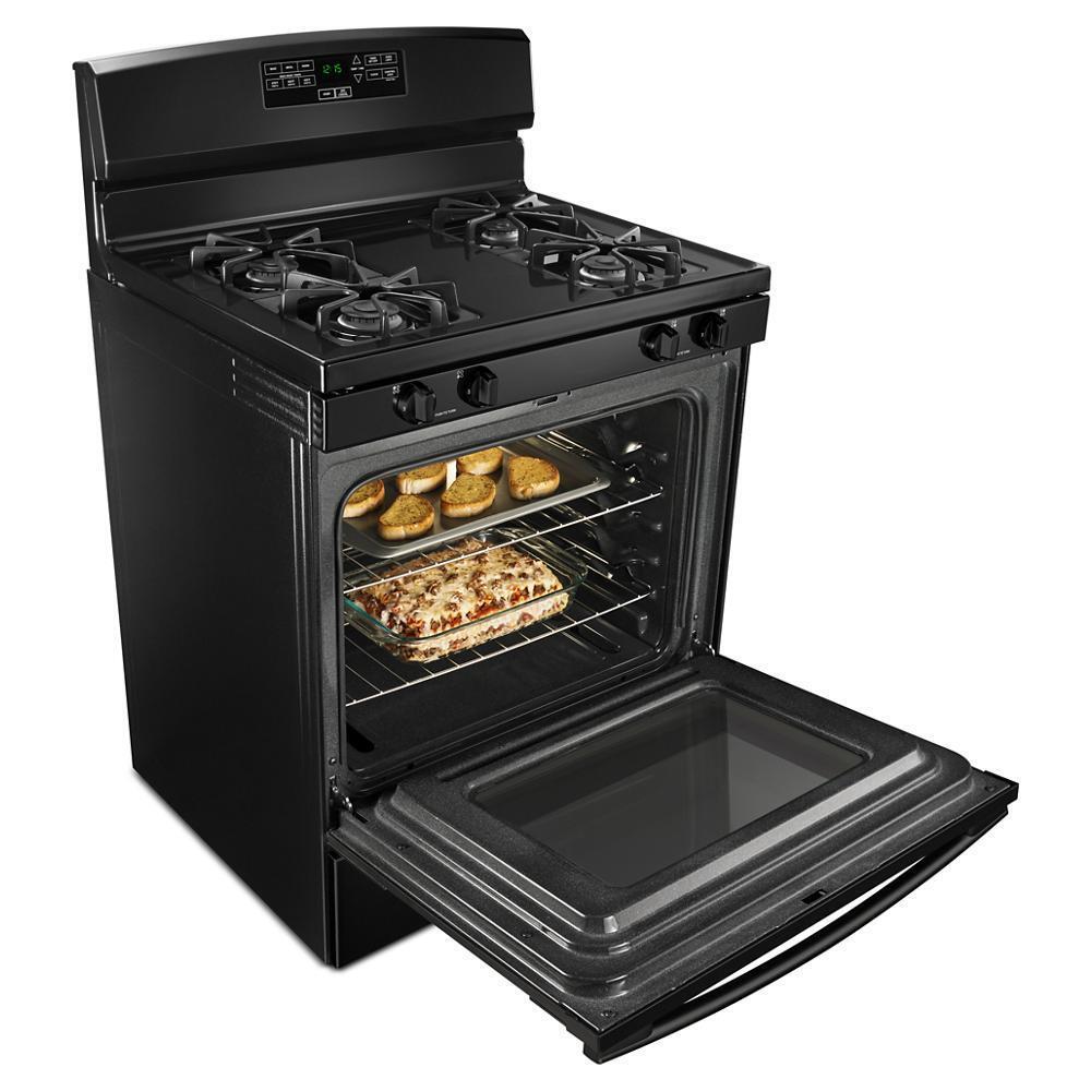 Amana AGR6303MMB 30-inch Gas Range with Bake Assist Temps