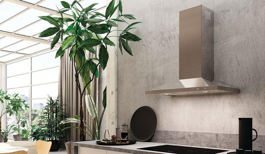 30" pyramid shape wall hood with Variable Air Management
