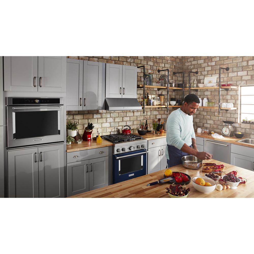 KitchenAid® 30'' Smart Commercial-Style Dual Fuel Range with 4 Burners