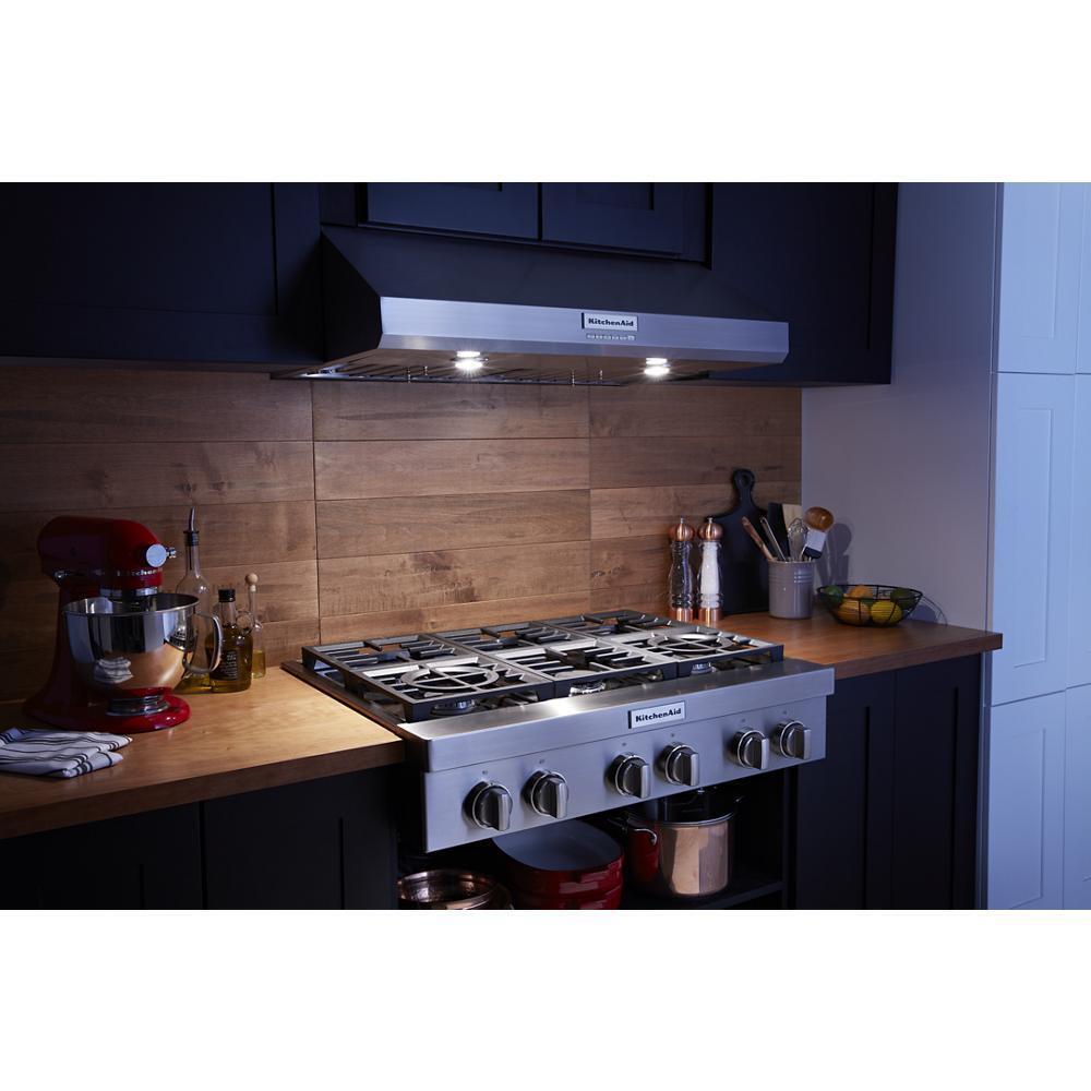 Kitchenaid KVUC606KSS 36" 585 CFM Motor Class Commercial-Style Under-Cabinet Range Hood System