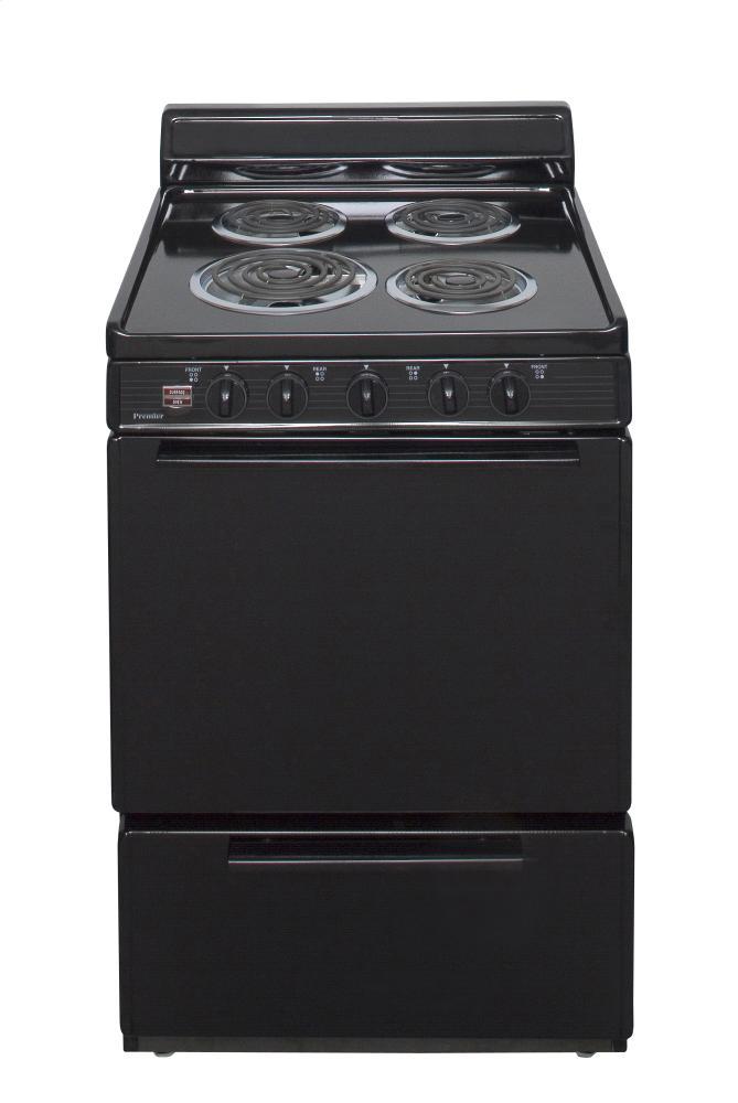 Premier ECK100BP 24 in. Freestanding Electric Range in Black