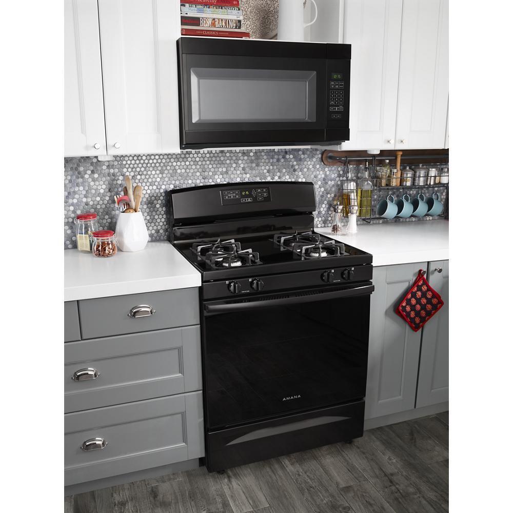 Amana AMV2307PFB 1.6 Cu. Ft. Over-the-Range Microwave with Add 0:30 Seconds - Black