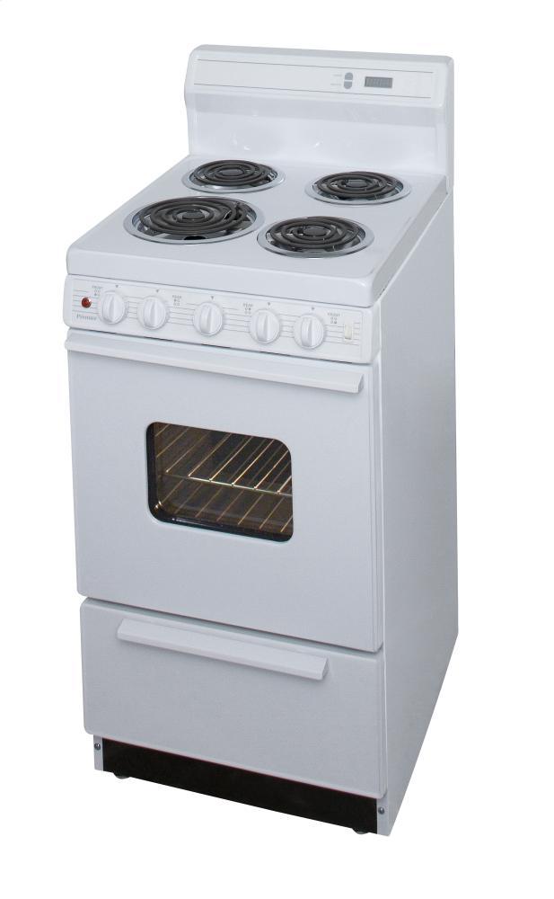 Premier EAK220OP 20 in. Freestanding Electric Range in White