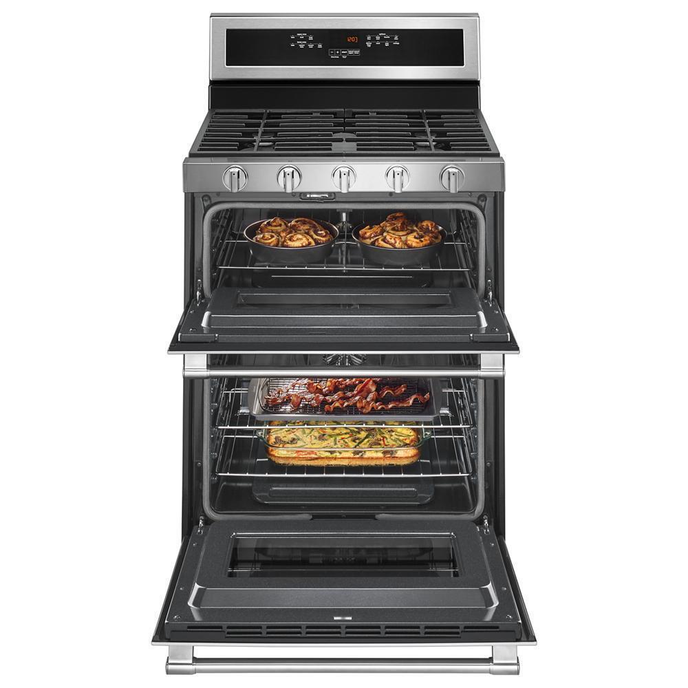 Maytag MGT8800FZ 30-Inch Wide Double Oven Gas Range With True Convection - 6.0 Cu. Ft.