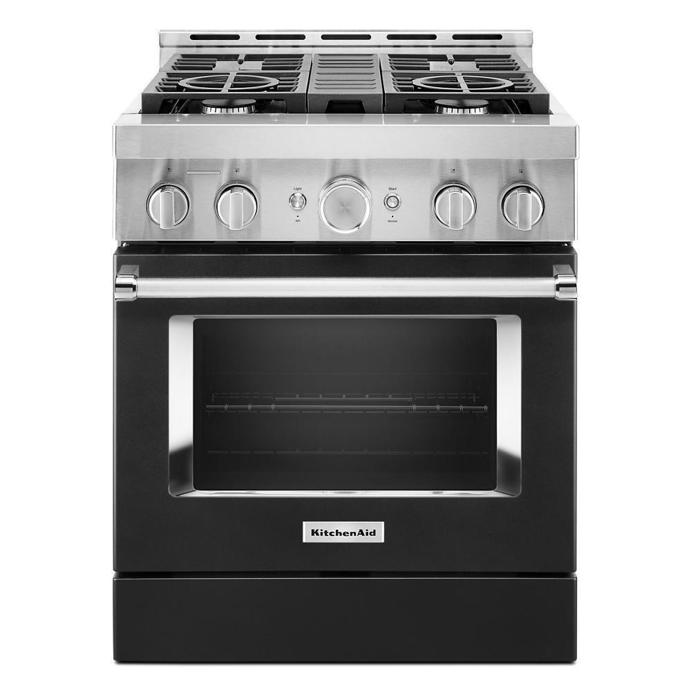 KFGC500JBK KitchenAid® 30'' Smart Commercial-Style Gas Range with 4 Burners