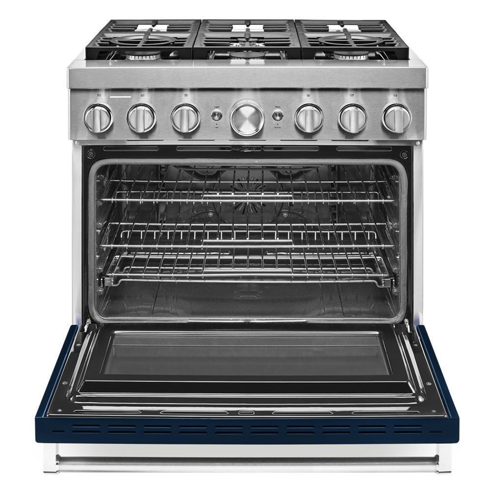 KitchenAid® 36'' Smart Commercial-Style Dual Fuel Range with 6 Burners