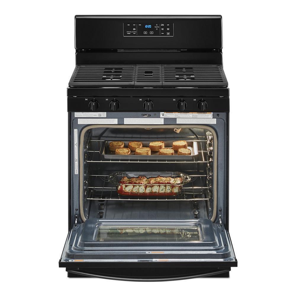 Whirlpool WFG525S0JB 5.0 cu. ft. Gas Range with Center Oval Burner