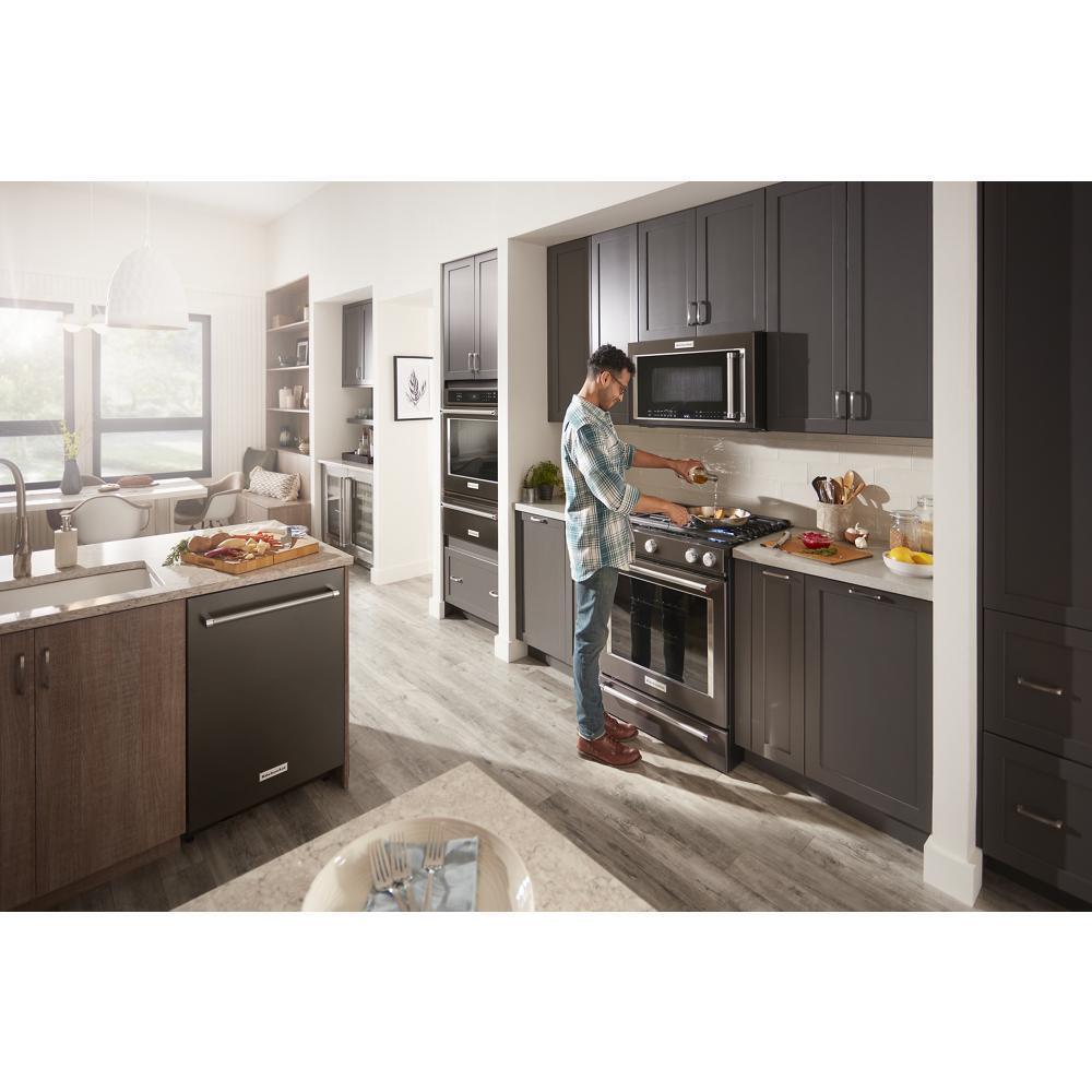 Kitchenaid KSGG700EBS 30-Inch 5-Burner Gas Slide-In Convection Range