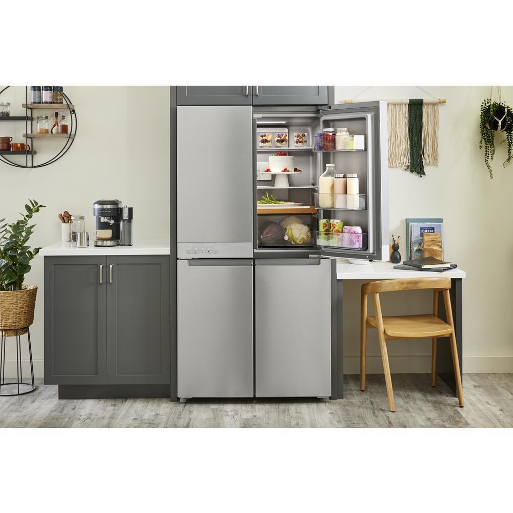 Kitchenaid KRQC506MPS 19.4 cu. ft. 36-inch wide Counter-Depth 4-Door Refrigerator with PrintShield™ Finish