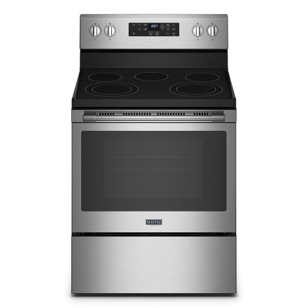 Premier 24-in 4 Burners 2.9-cu ft Freestanding Electric Range (Black) in  the Single Oven Electric Ranges department at