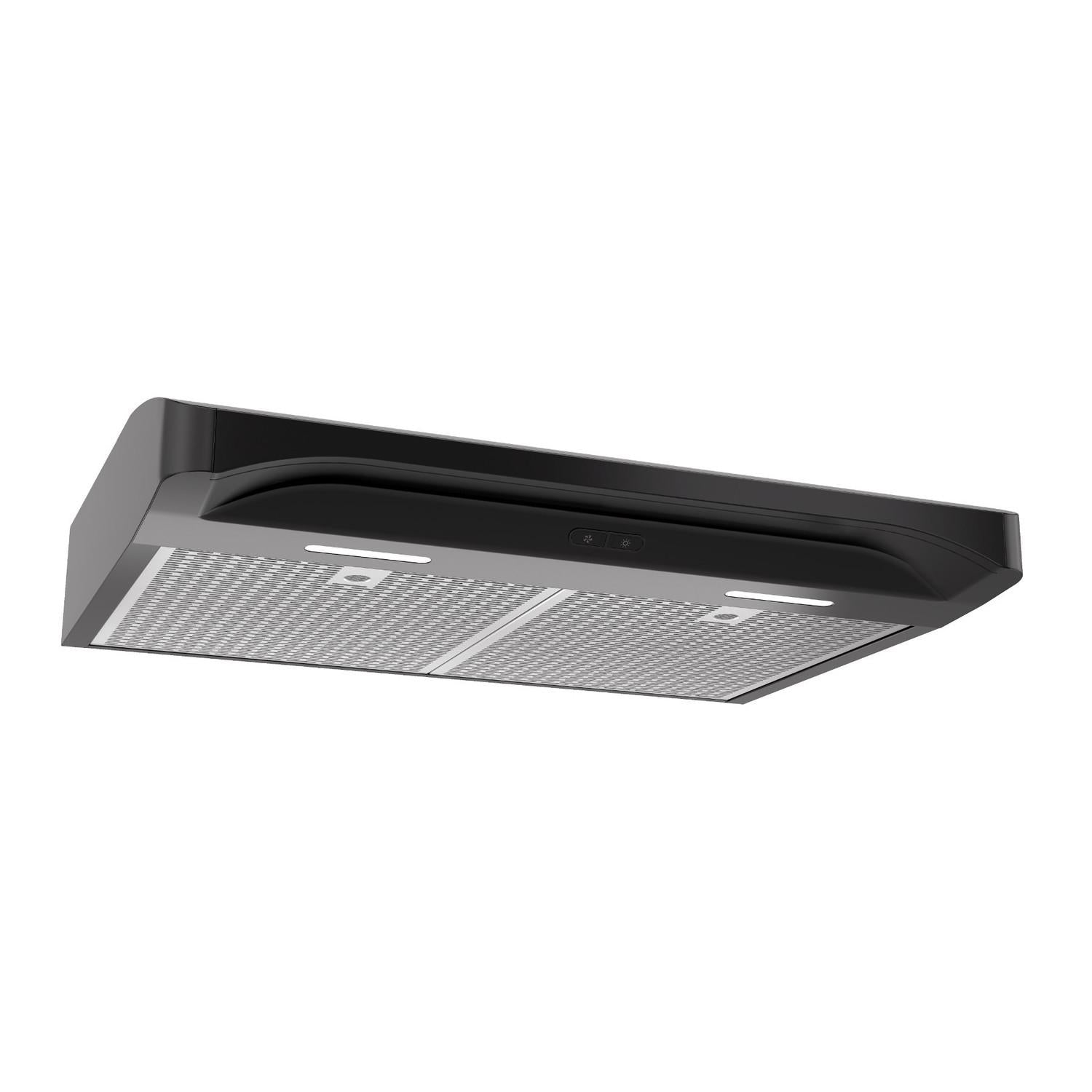 ALT230BL Broan® Elite 30-Inch Convertible Under-Cabinet Range Hood, Black, 375 Max Blower CFM