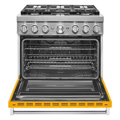 KFDC506JYP KitchenAid® 36'' Smart Commercial-Style Dual Fuel Range with 6 Burners