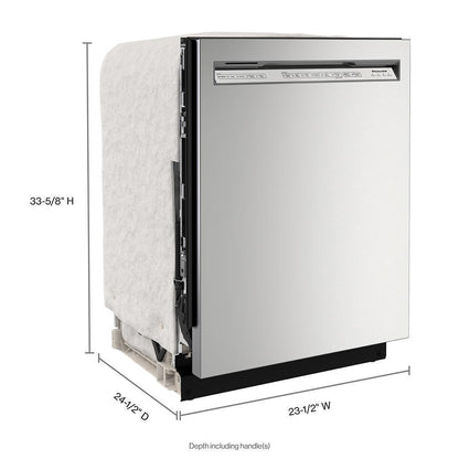 Kitchenaid KDFM404KPS 360(degree) Max Jets™ Third Rack Dishwasher with 50+ Total Wash Jets, 44 dBA