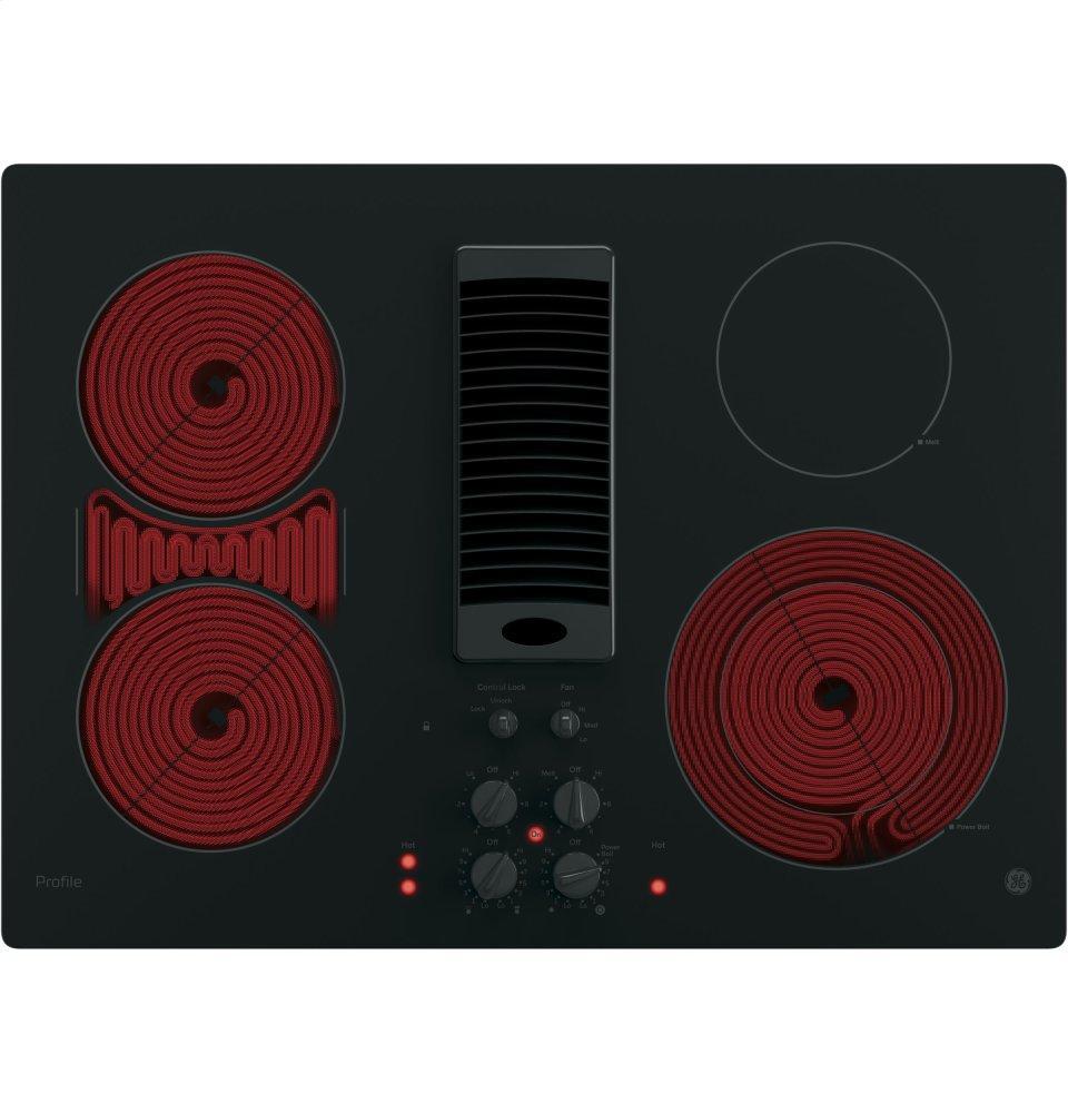 PP9830DRBB GE Profile™ 30" Downdraft Electric Cooktop