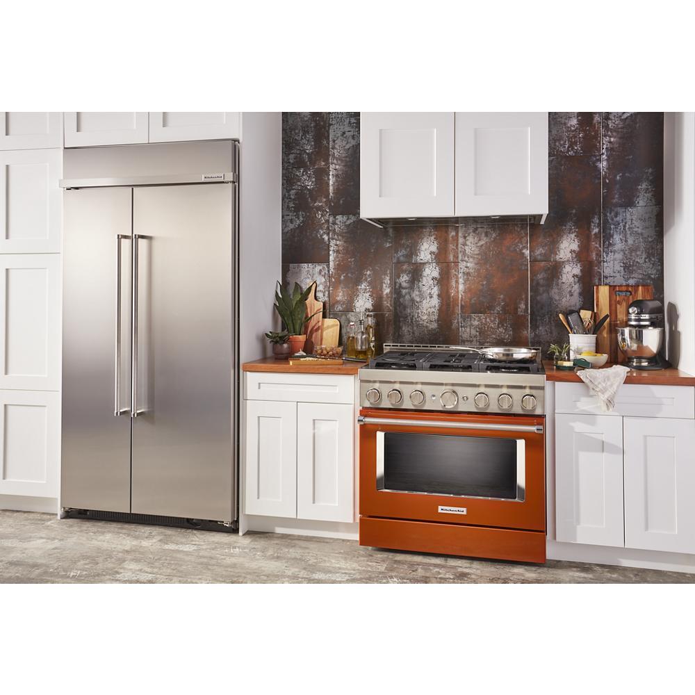 KFGC506JSC KitchenAid® 36'' Smart Commercial-Style Gas Range with 6 Burners