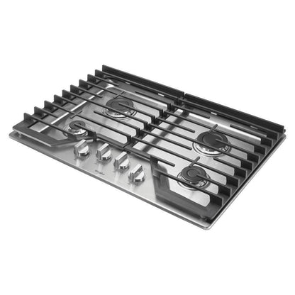 Whirlpool WCG55US0HS 30-inch Gas Cooktop with EZ-2-Lift™ Hinged Cast-Iron Grates