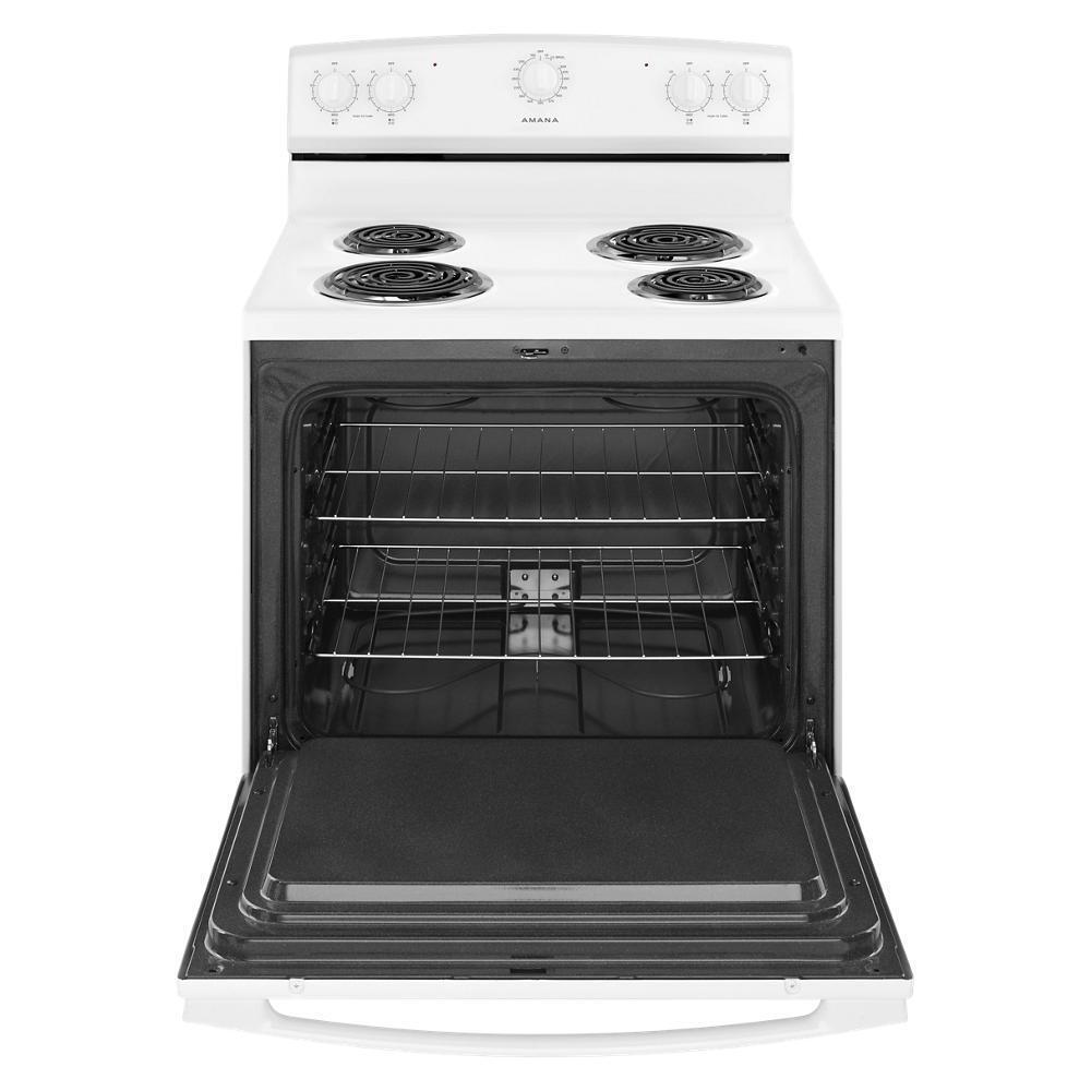 Amana ACR2303MFW 30-inch Amana® Electric Range with Warm Hold