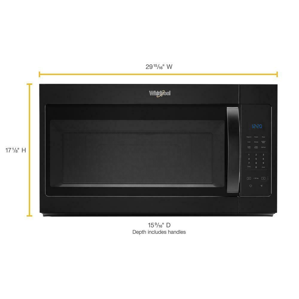 Whirlpool WMH31017HB 1.7 cu. ft. Microwave Hood Combination with Electronic Touch Controls