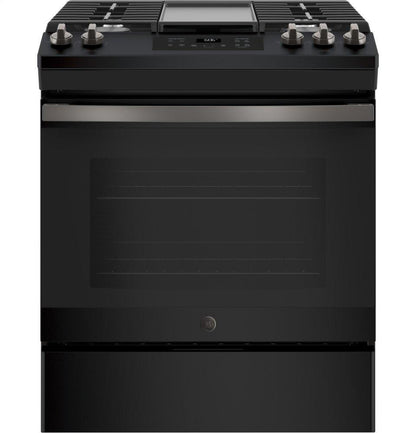 JGSS66FELDS GE® 30" Slide-In Front Control Gas Range