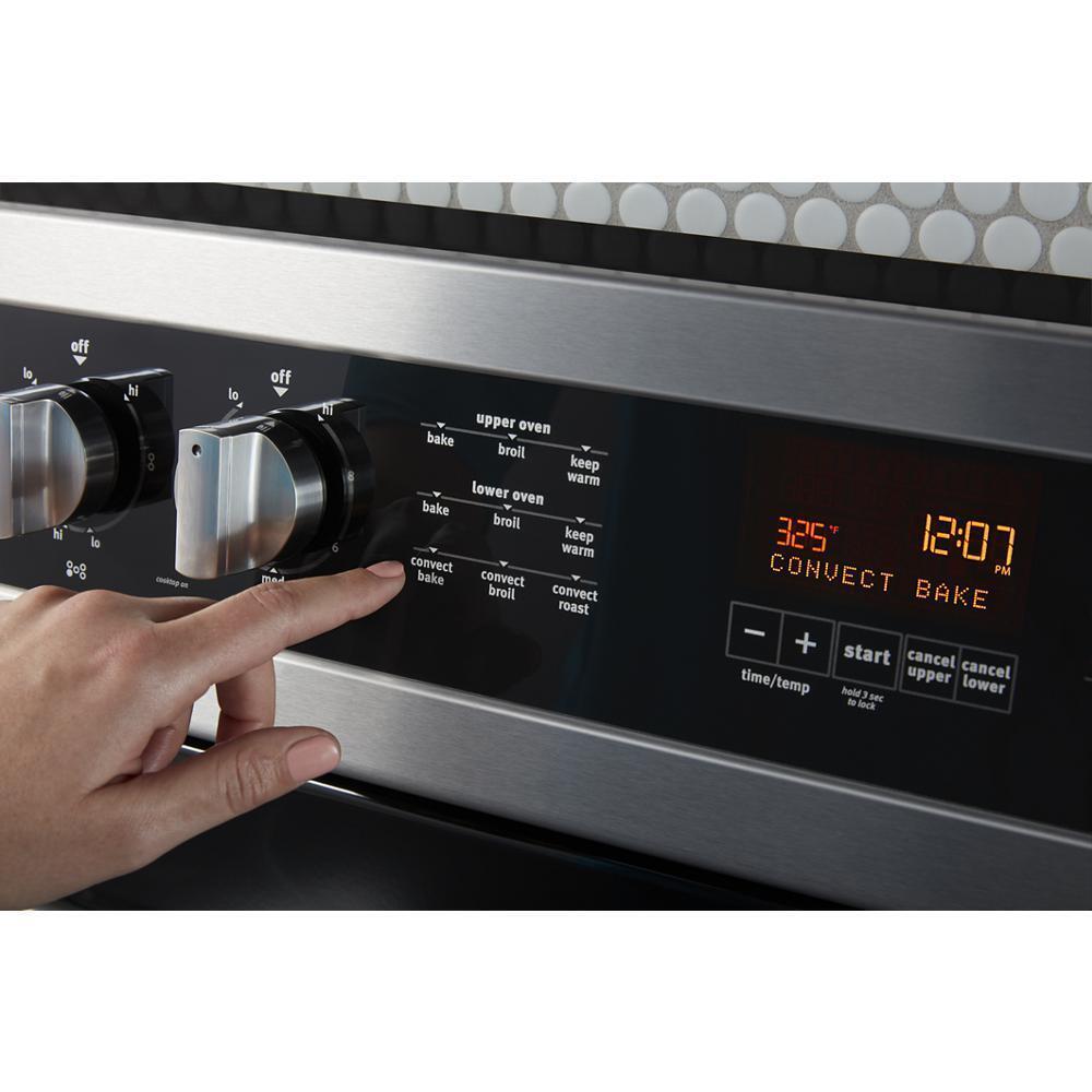 Maytag MET8800FZ 30-Inch Wide Double Oven Electric Range With True Convection - 6.7 Cu. Ft.