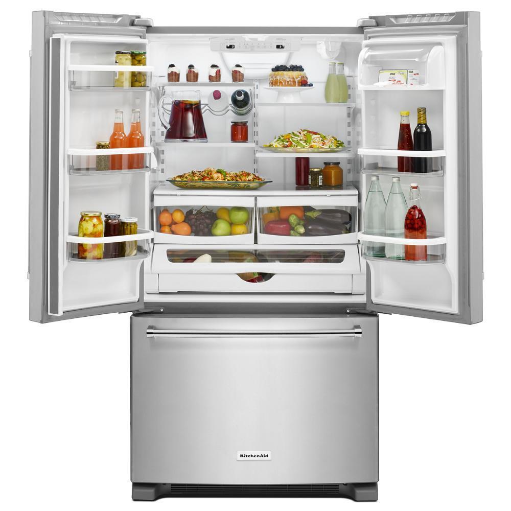 Kitchenaid 20 cu. ft. 36-Inch Width Counter-Depth French Door Refrigerator with Interior Dispense