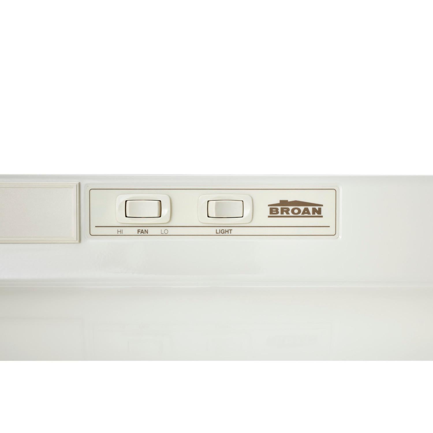 Broan® 30-Inch Convertible Under-Cabinet Range Hood, 230 Max Blower CFM, Bisque-on-Bisque