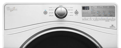 Whirlpool WGD92HEFW 7.4 cu.ft Front Load Gas Dryer with Advanced Moisture Sensing, EcoBoost