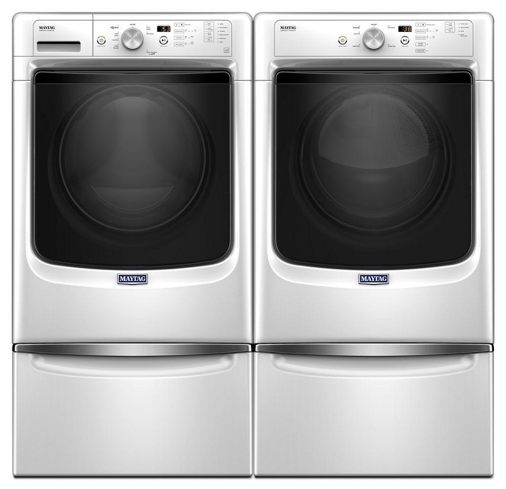 Maytag MGD3500FW Large Capacity Gas Dryer with Wrinkle Prevent Option and PowerDry System - 7.4 cu. ft.