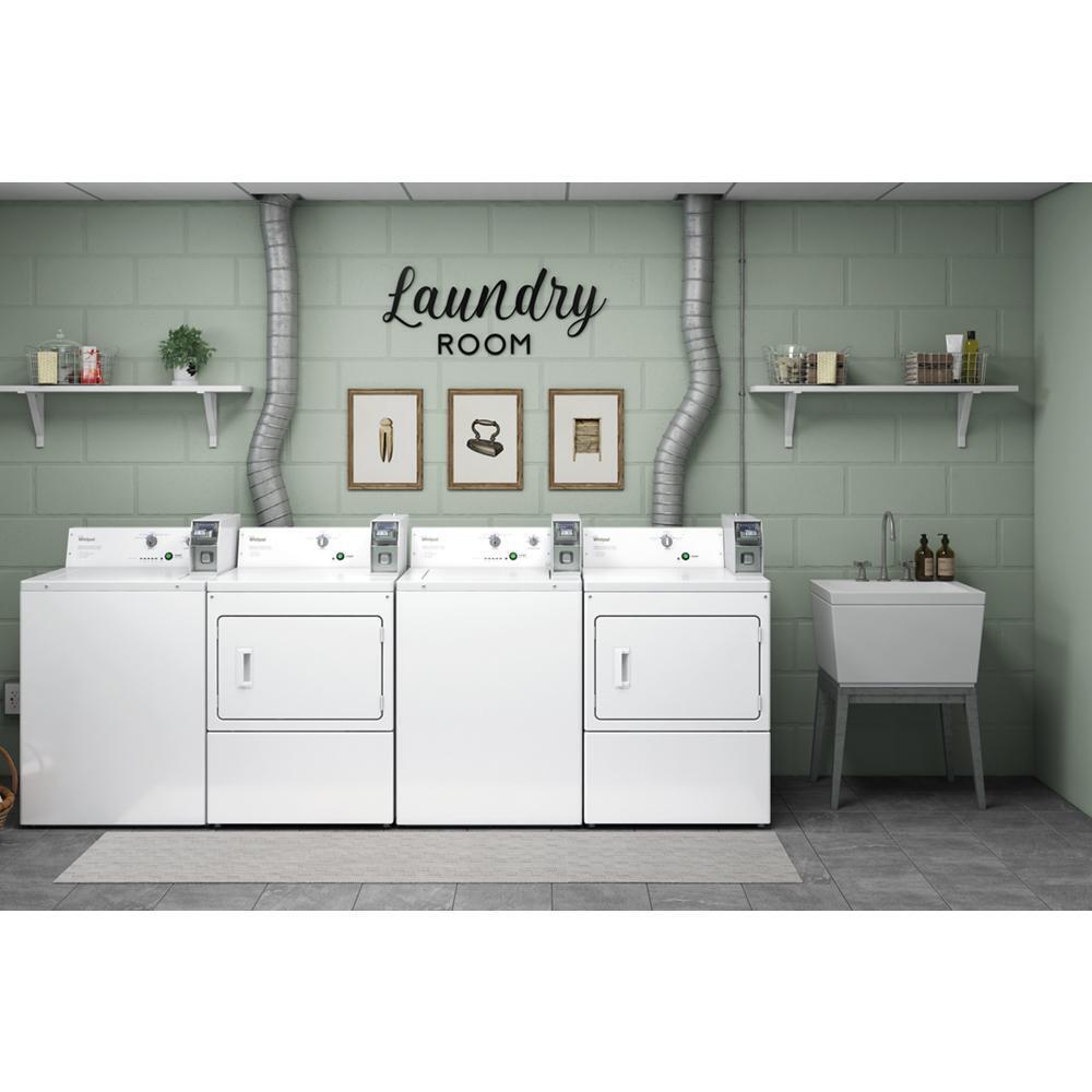 Whirlpool CGM2745FQ Commercial Gas Super-Capacity Dryer, Coin Slide