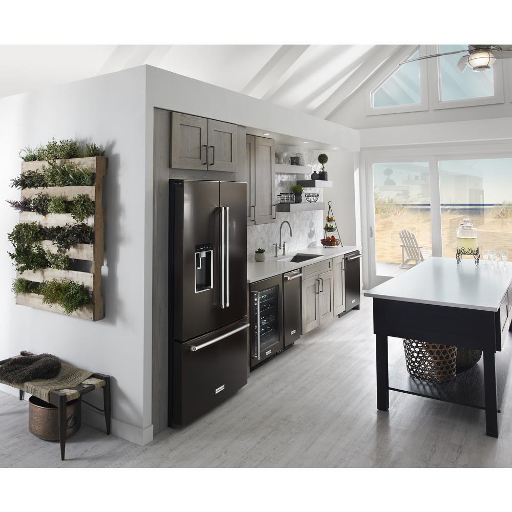 Kitchenaid KRFC704FBS 23.8 cu. ft. 36" Counter-Depth French Door Platinum Interior Refrigerator with PrintShield™ Finish
