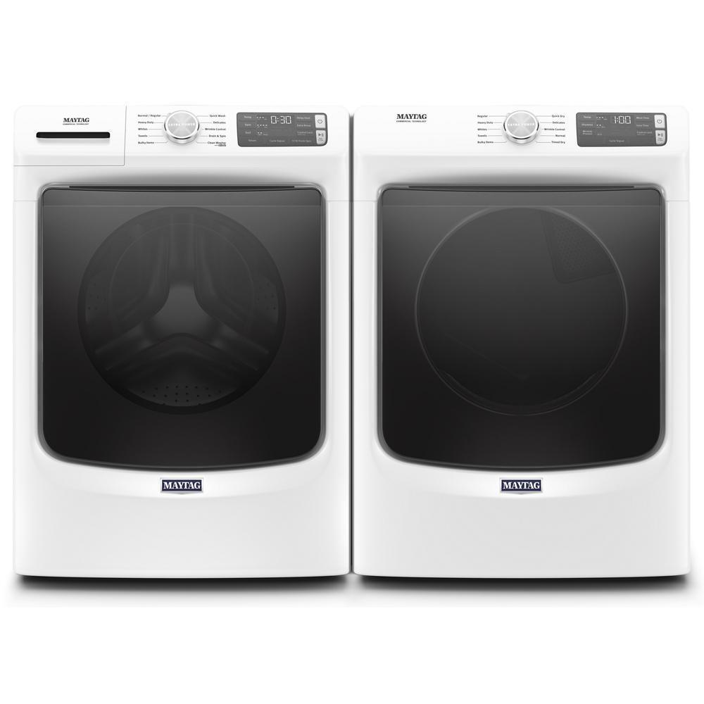 Maytag MED5630HW Front Load Electric Dryer with Extra Power and Quick Dry cycle - 7.3 cu. ft.