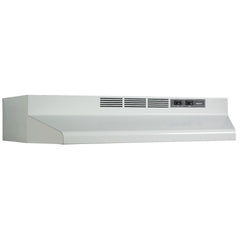 Broan® 24-Inch Convertible Under-Cabinet Range Hood, 230 Max Blower CFM, White