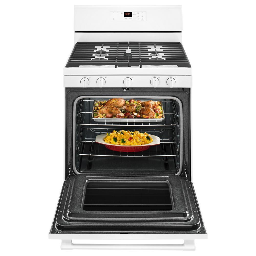 Maytag MGR6600FW 30-inch Wide Gas Range With 5th Oval Burner - 5.0 Cu. Ft.