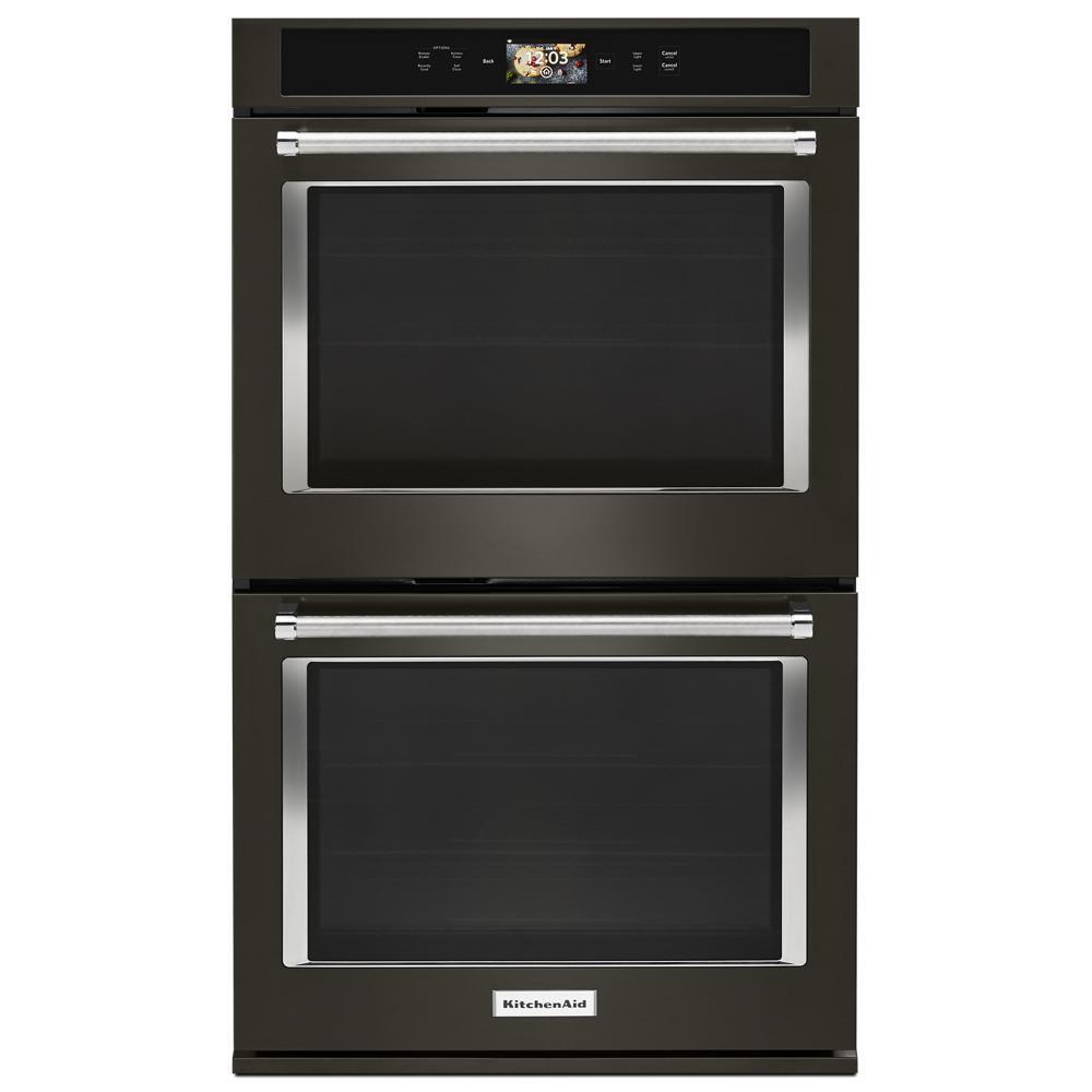 Kitchenaid KODE900HBS Smart Oven+ 30" Double Oven with Powered Attachments and PrintShield™ Finish